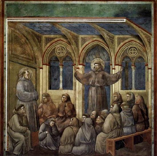 GIOTTO di Bondone Apparition at Arles